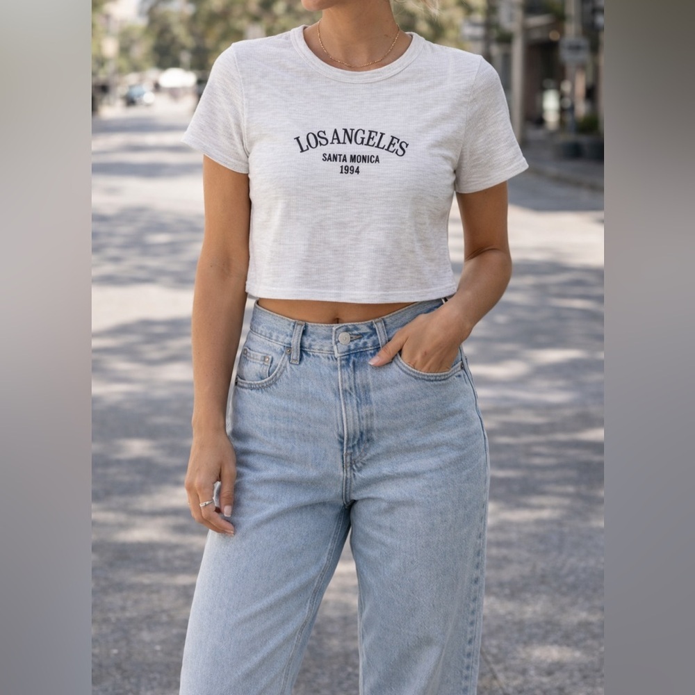 White Los Angeles Graphic Tee